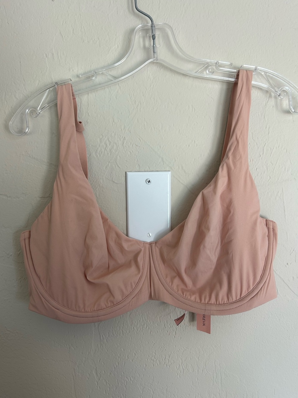 Dobreva Blush Beige Unpadded Underwire Bra 38F Nwt! (1745)